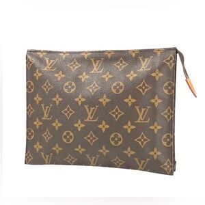 ✅AUTHENTIC LV BAG 2WAYS EXCELLENT USED POUCH 26 LOUIS VUITTON